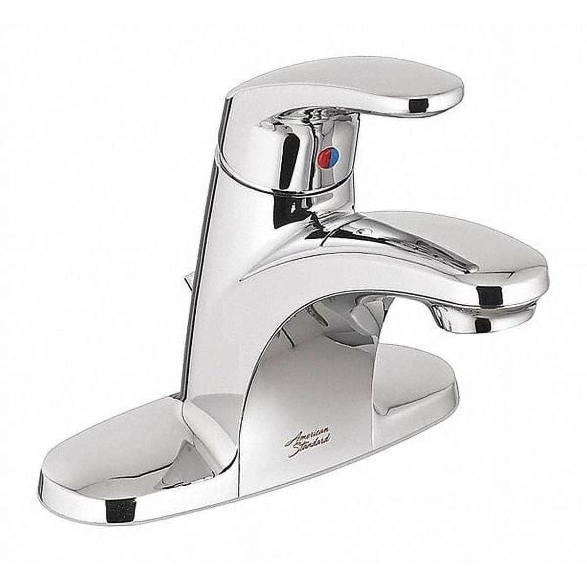 Polished Chrome Centerset Bathroom Faucet with Drain Assembly