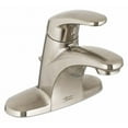thumbnail image 1 of Manual Mid Arc Bathroom Faucet, 4" Mount, Brushed Nickel 3 Hole, 1 of 6