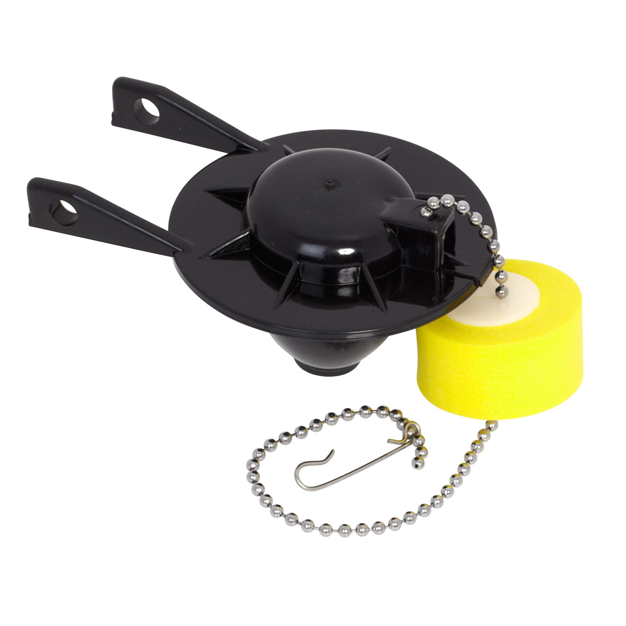Universal Black Flapper and Chain with Yellow Float