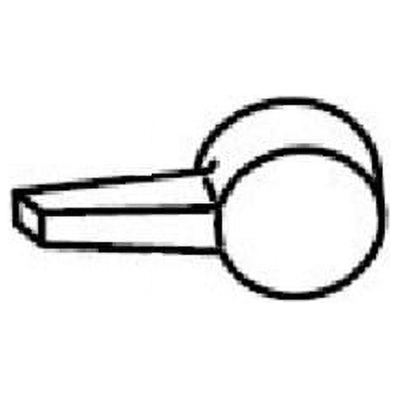 Polished Chrome Left-Hand Metal Trip Lever for Lavatory
