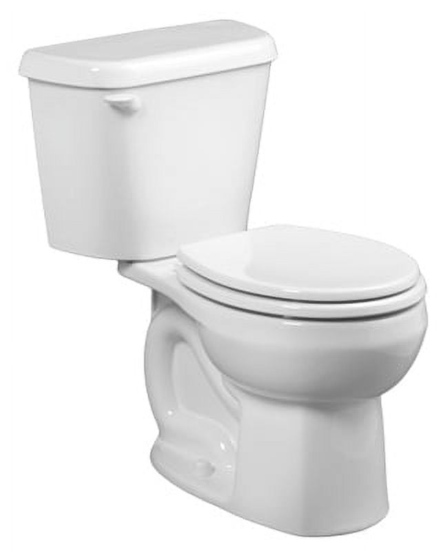 White Round Two-Piece High Efficiency Toilet