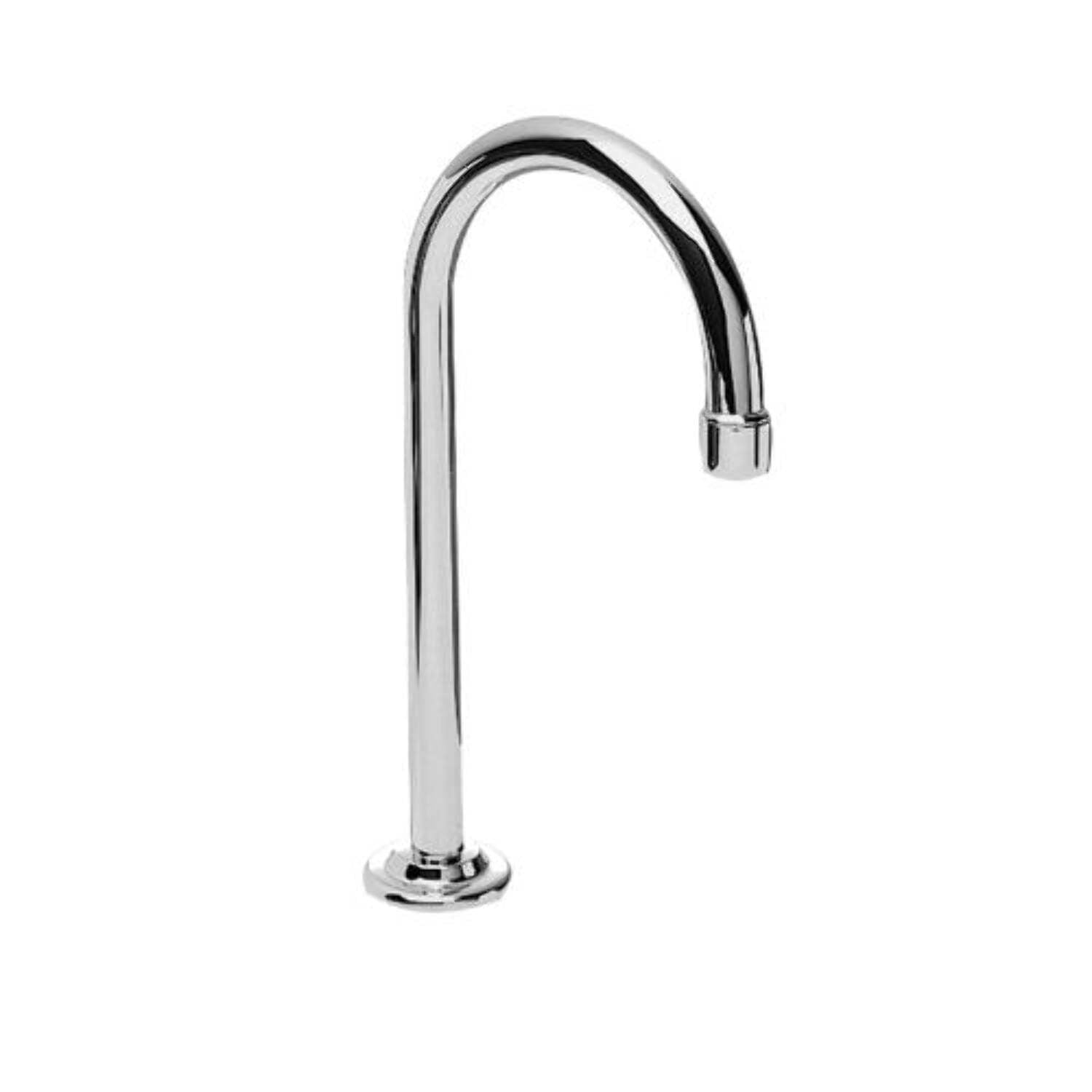 Modern Chrome Deck Mounted Gooseneck Spout Faucet