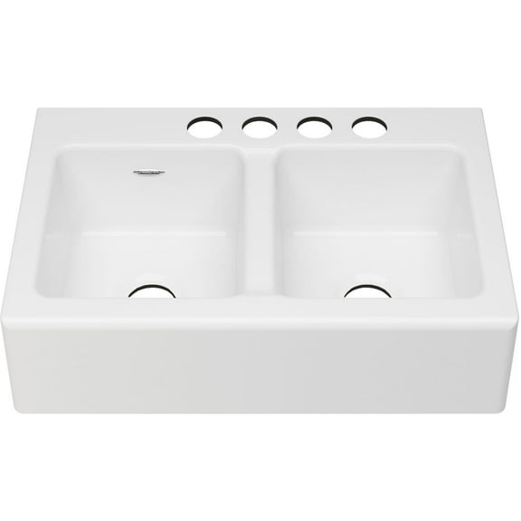 American Standard 77Db.33220A Delancey 33-1/16" Farmhouse Double Basin Cast Iron Kitchen
