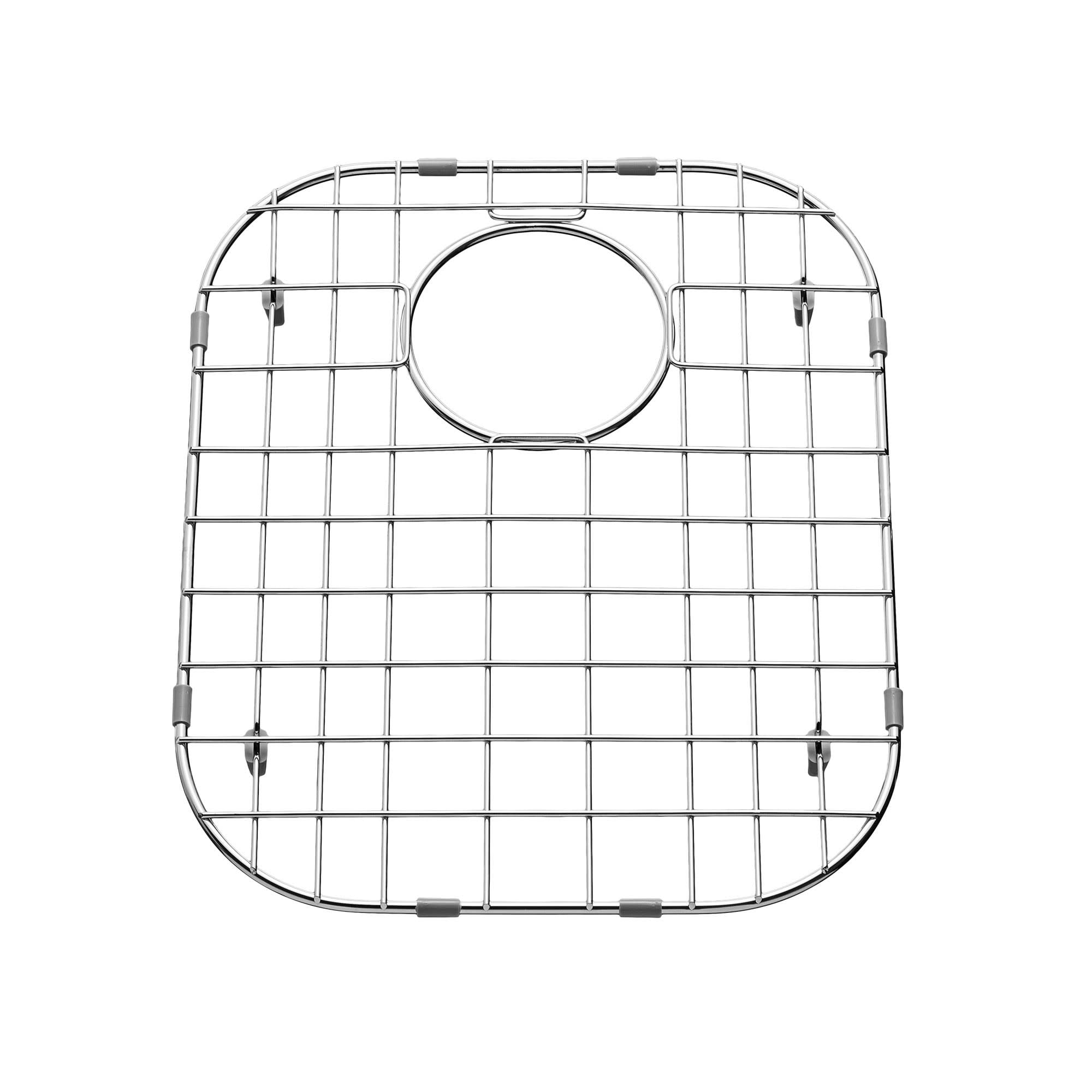 Medium Brushed Stainless Steel Rectangular Kitchen Sink Grid