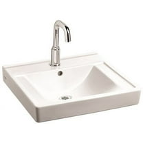 American Standard 9024004EC.020 Decorum Wall-Hung Bathroom Sink with Everclean and 4" Centers, White
