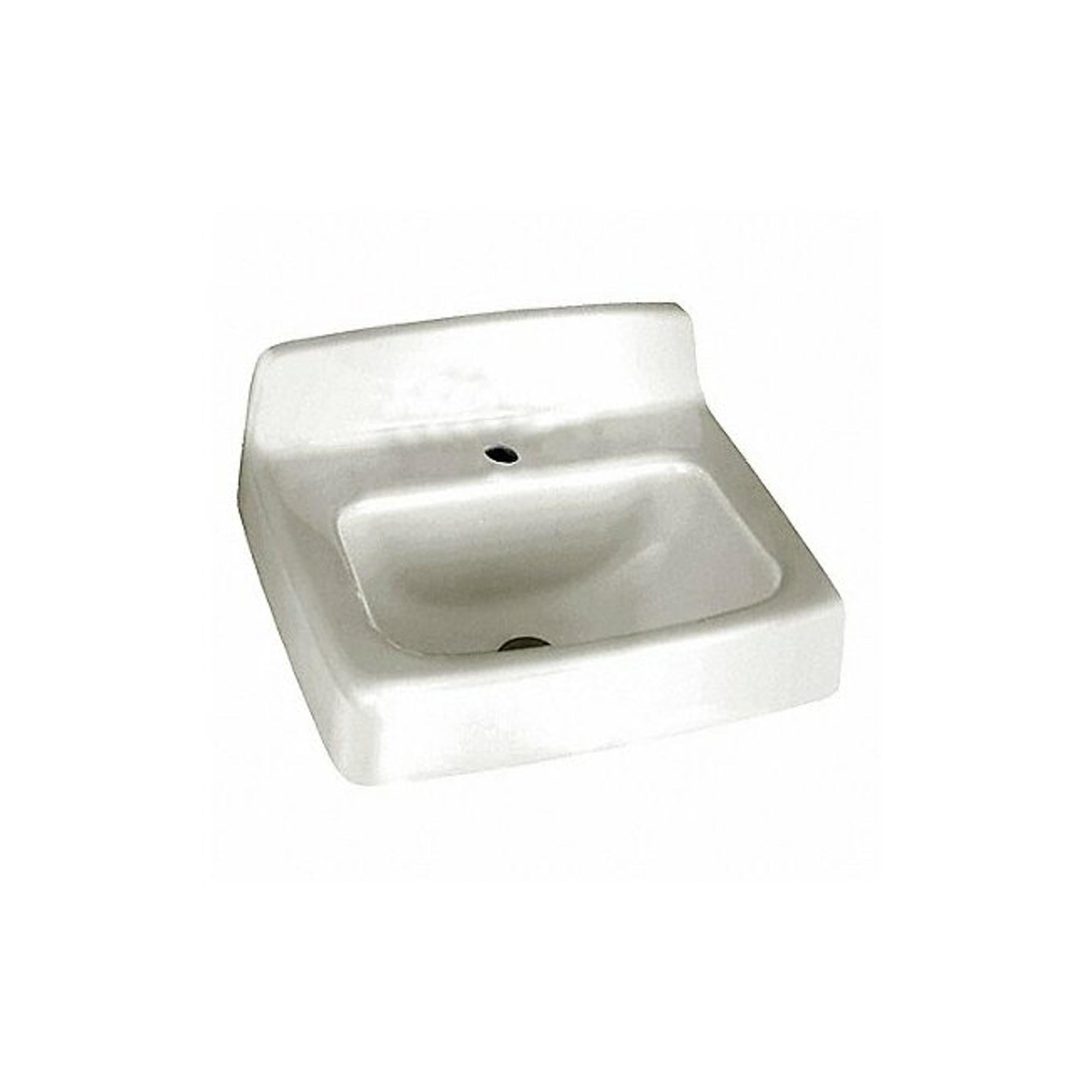 Regalyn White Cast Iron Wall-Mounted Bathroom Sink