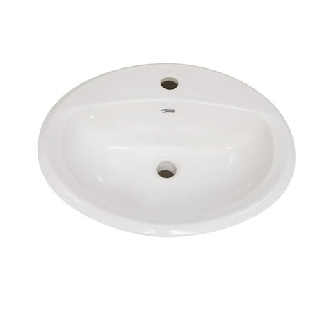 American Standard Aqualyn Self-Rimming Bathroom Sink in White