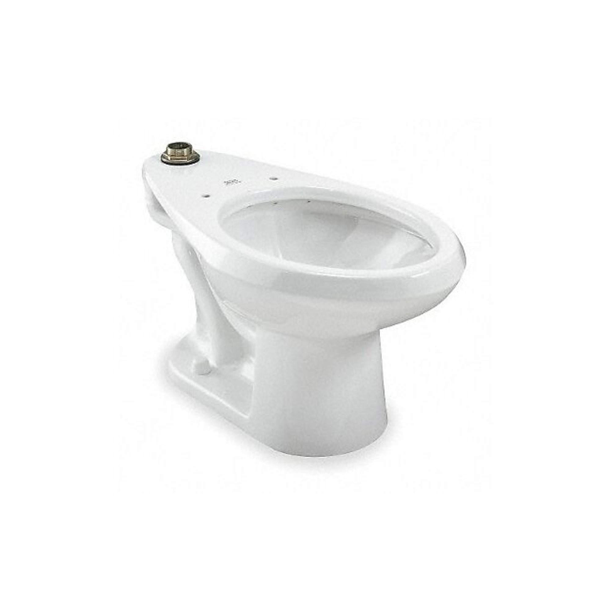 White Elongated High Efficiency Floor Mounted Toilet with Flush Valve