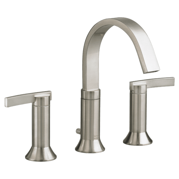 American Standard Berwick Widespread Bathroom Faucet with Lever Handles 1.2 GPM in Brushed Nickel