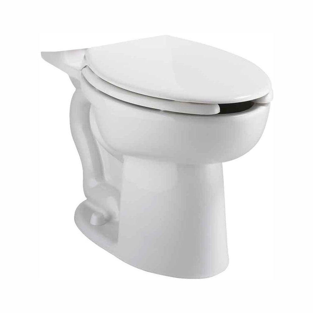 Cadet White Vitreous China Elongated Toilet Bowl