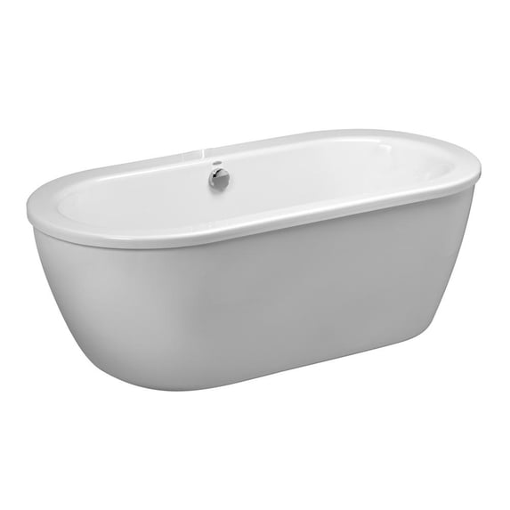 American Standard Cadet 65 in x 32 in Free Standing Bathtub in Arctic