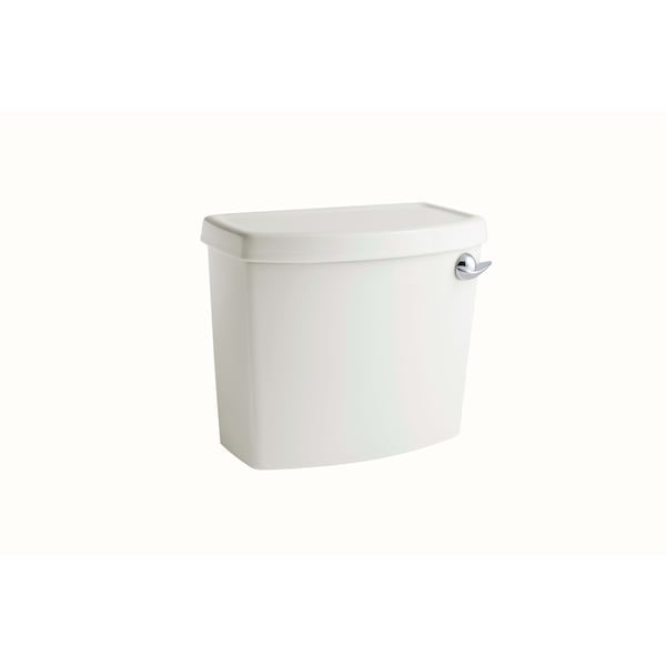 White Ceramic Toilet Tank with Right Hand Flush Lever