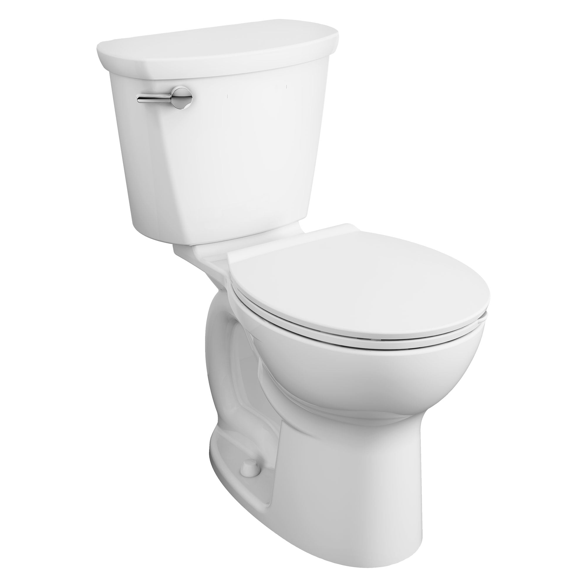 White Round Two-Piece High Efficiency Toilet