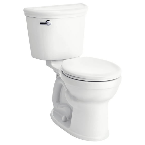 American Standard Cadet PRO Two-Piece 1.28 gpf/4.8 Lpf Standard Height Round Front 10-Inch Rough Toilet Less Seat