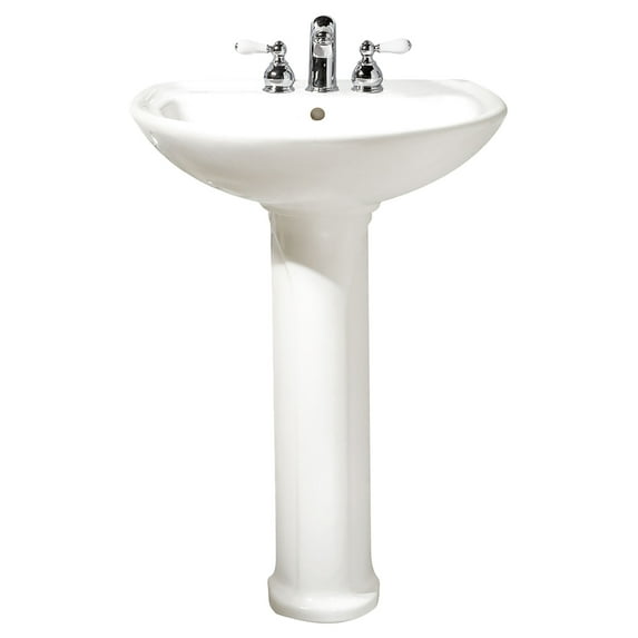 American Standard Cadet Pedestal Vessel Combo Bathroom Sink in White