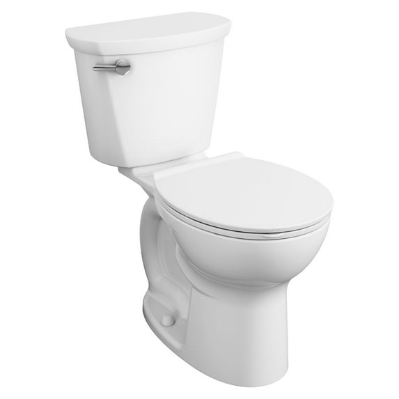American Standard Cadet® Pro 2-Piece 1.6 GPF Porcelain Enamel Round Front Toilet, No Seat