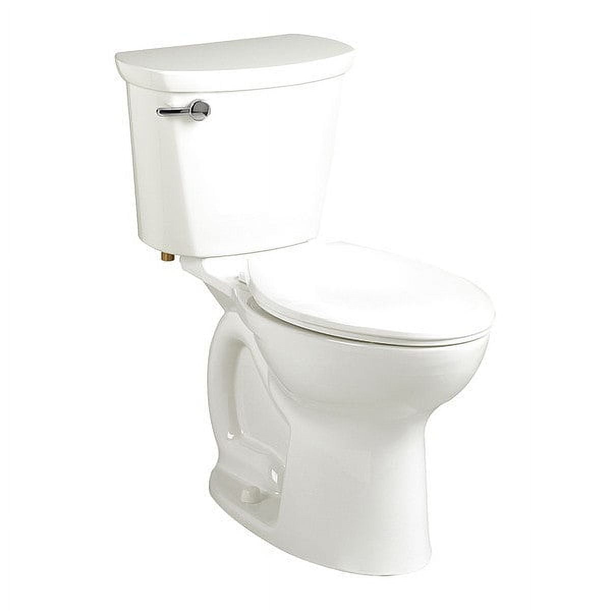 White Round Front High Efficiency Floor Mounted Toilet