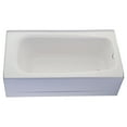 thumbnail image 1 of American Standard Cambridge 60 in x 32 Right Hand Drain Rectangular Apron Front Bathtub in White, 1 of 5