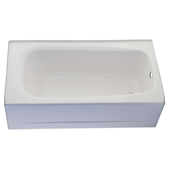 American Standard Cambridge 60 in x 32 Right Hand Drain Rectangular Apron Front Bathtub in White