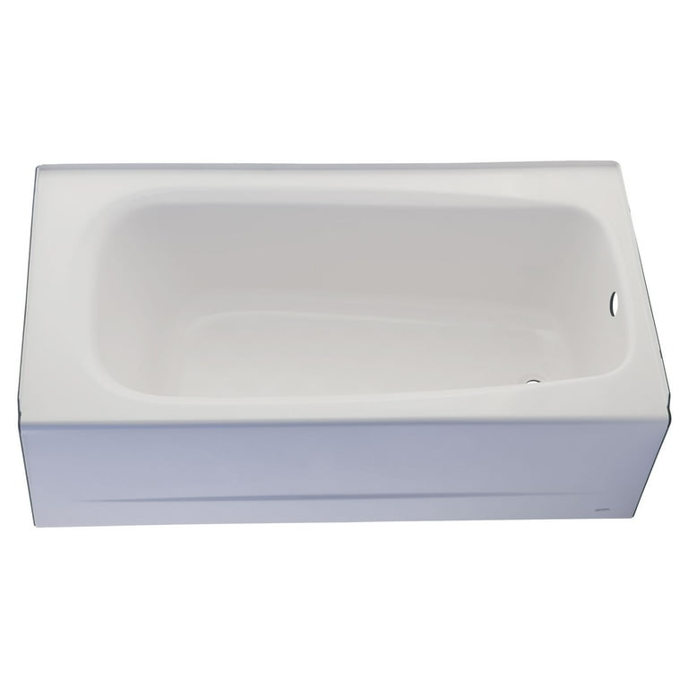 Cambridge 60 in. Left Drain Rectangular Apron Front Bathtub in White Cambridge 60 in. Left Drain Rectangular Apron Front Bathtub in White