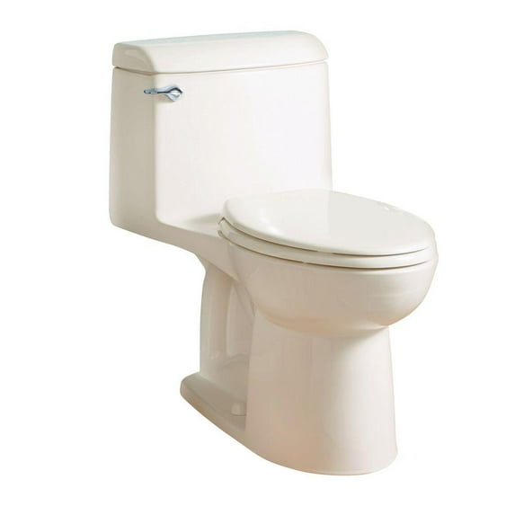 American Standard Champion 4 1-Piece 1.6 GPF Porcelain Enamel Elongated Toilet in Linen, With Seat
