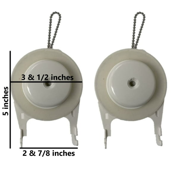 NuFlush 3.5-Inch Toilet Flapper Replacement Upgrade, 2-Pack