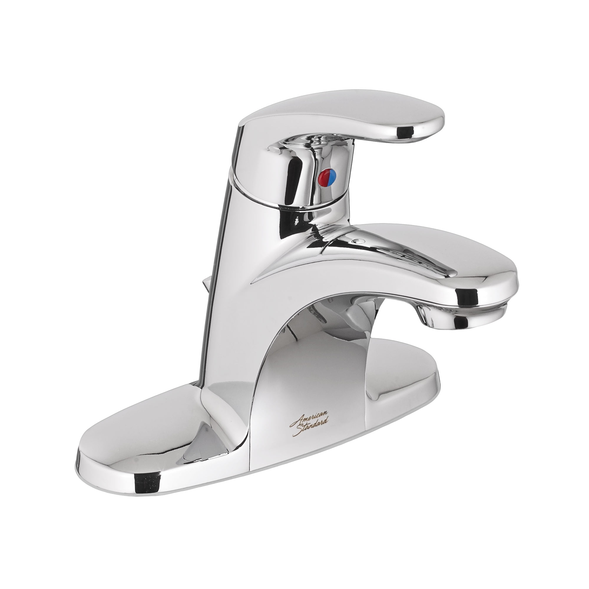 Polished Chrome Single-Handle Centerset Bathroom Faucet