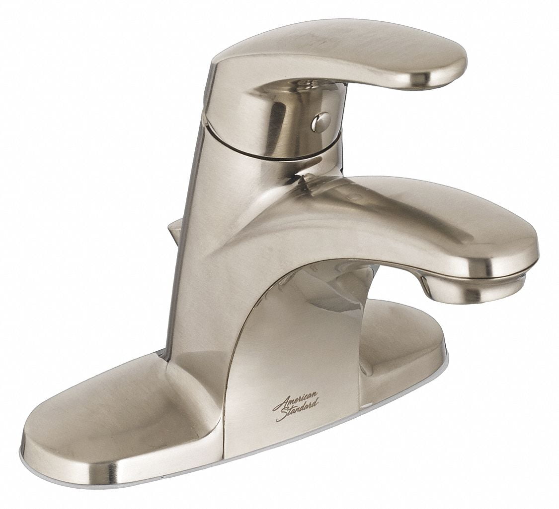 Elegante Brushed Nickel Single-Handle Bathroom Faucet with Ceramic Disc