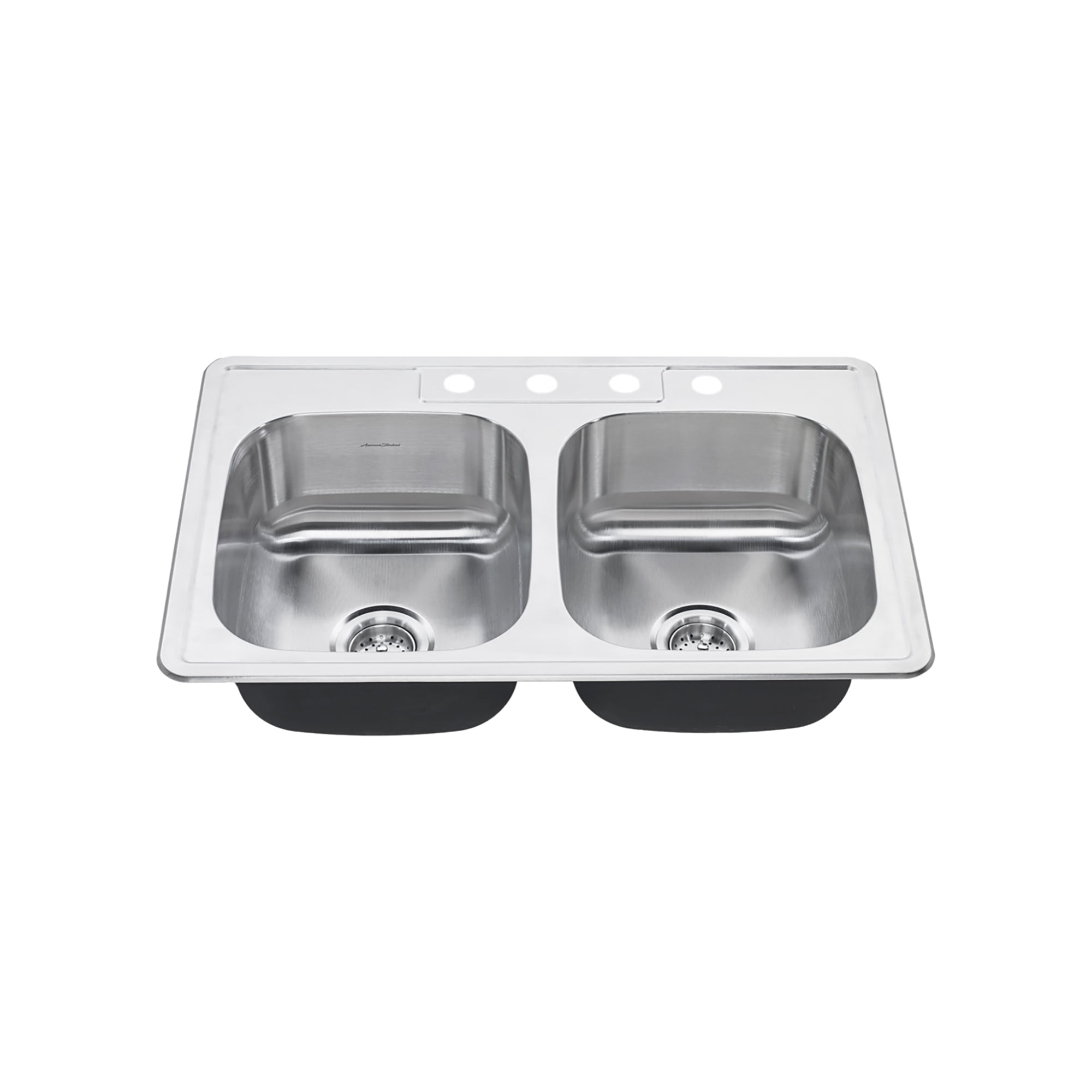 Colony 33'' Stainless Steel Double Bowl Drop-In Kitchen Sink