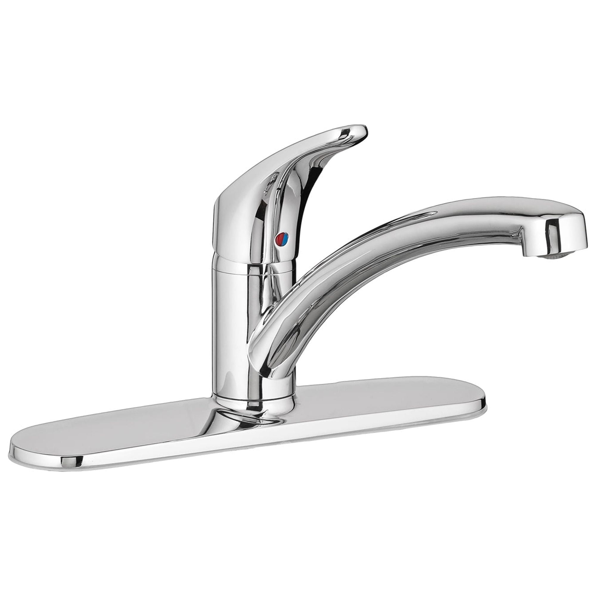 Polished Chrome Single Handle Transitional Kitchen Faucet