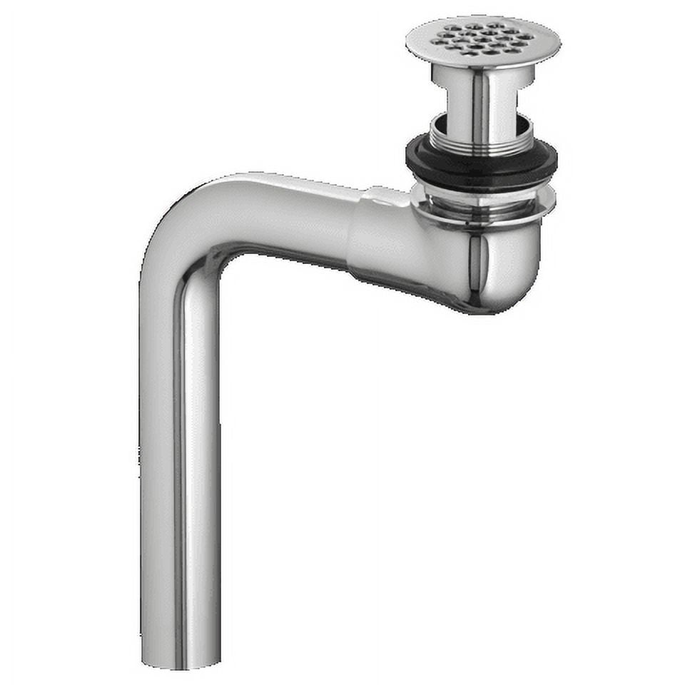 Heritage Chrome Offset Grid Drain with Overflow