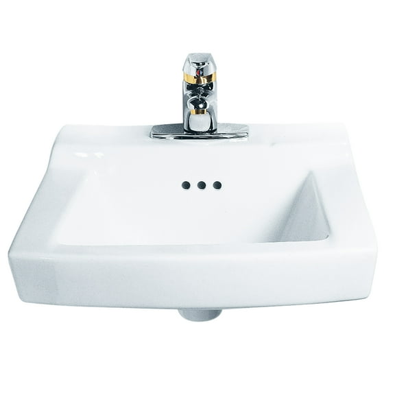 American Standard Comrade Wall-Mounted Bathroom Sink for Wall Hanger in White