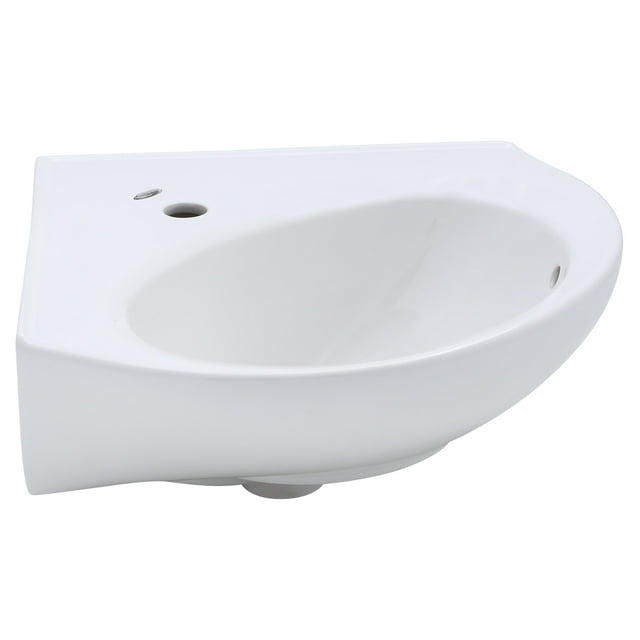 American Standard Cornice Corner Pedestal Sink Top with Single Hole in