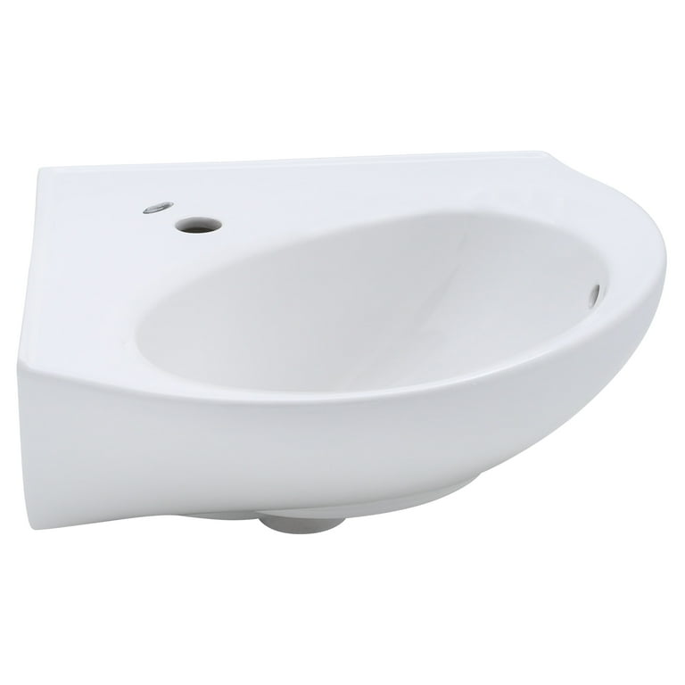 American Standard Cornice Corner Wall-Mount Bathroom Sink in White American Standard Cornice Corner Wall-Mount Bathroom Sink in White