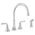 thumbnail image 1 of American Standard Delancey 2-Handle Widespread Kitchen Faucet 1.5 gpm/5.7 L/min with Side Spray, 1 of 4