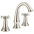 thumbnail image 1 of American Standard Delancey 8 in. Widespread 2-Handle Bathroom Faucet with Cross Handles in Polished Nickel, 1 of 4