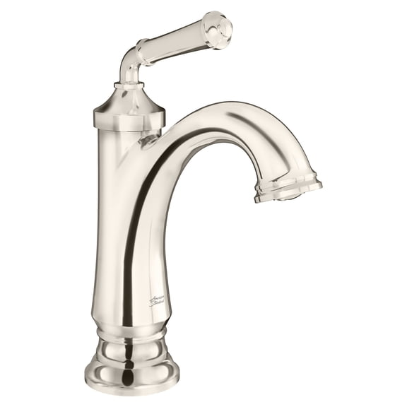 American Standard Delancey Single Control Bathroom Faucet with Brass Pop-up Drain 1.2 GPM in Polished Nickel