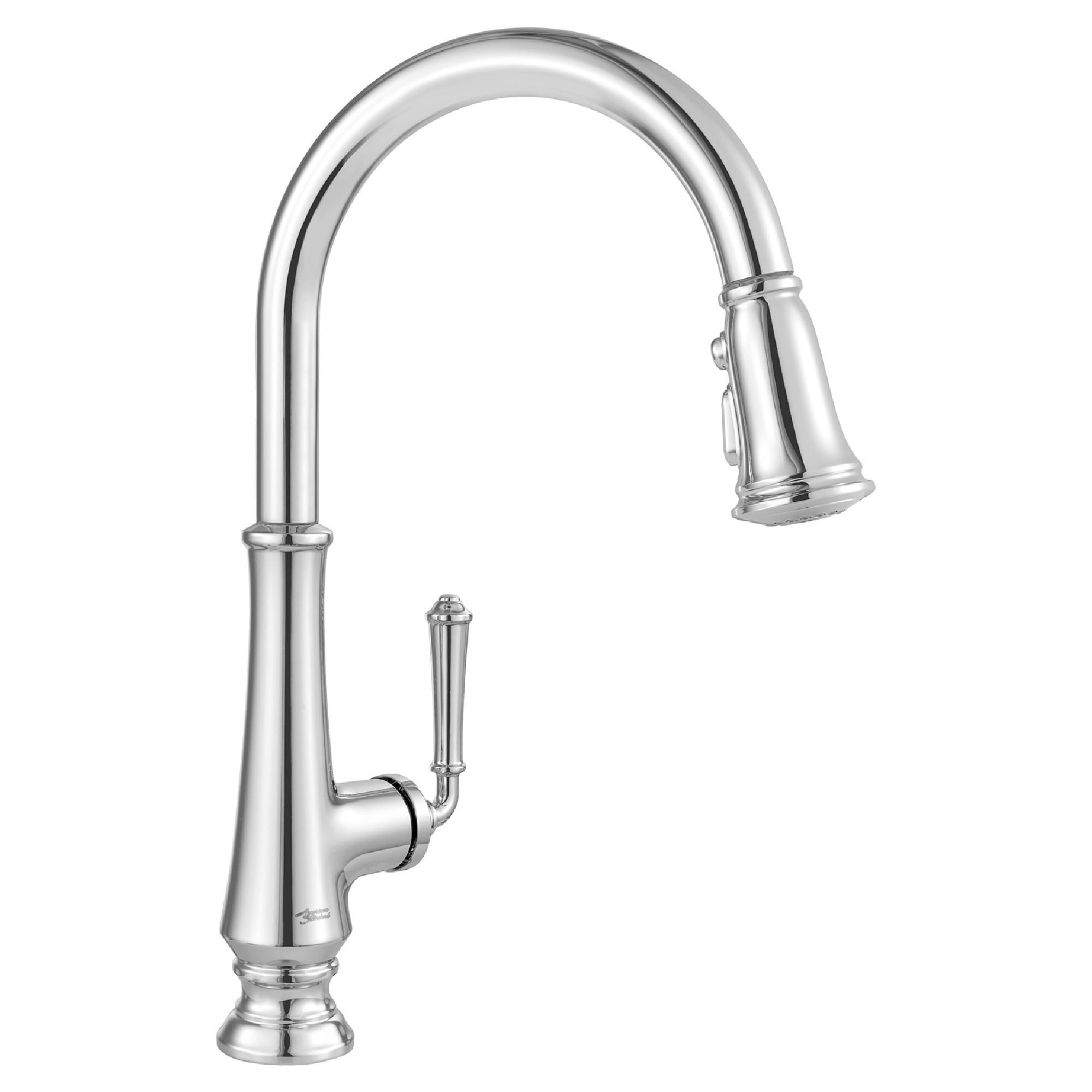 Polished Chrome Pull-Down Single Handle Kitchen Faucet