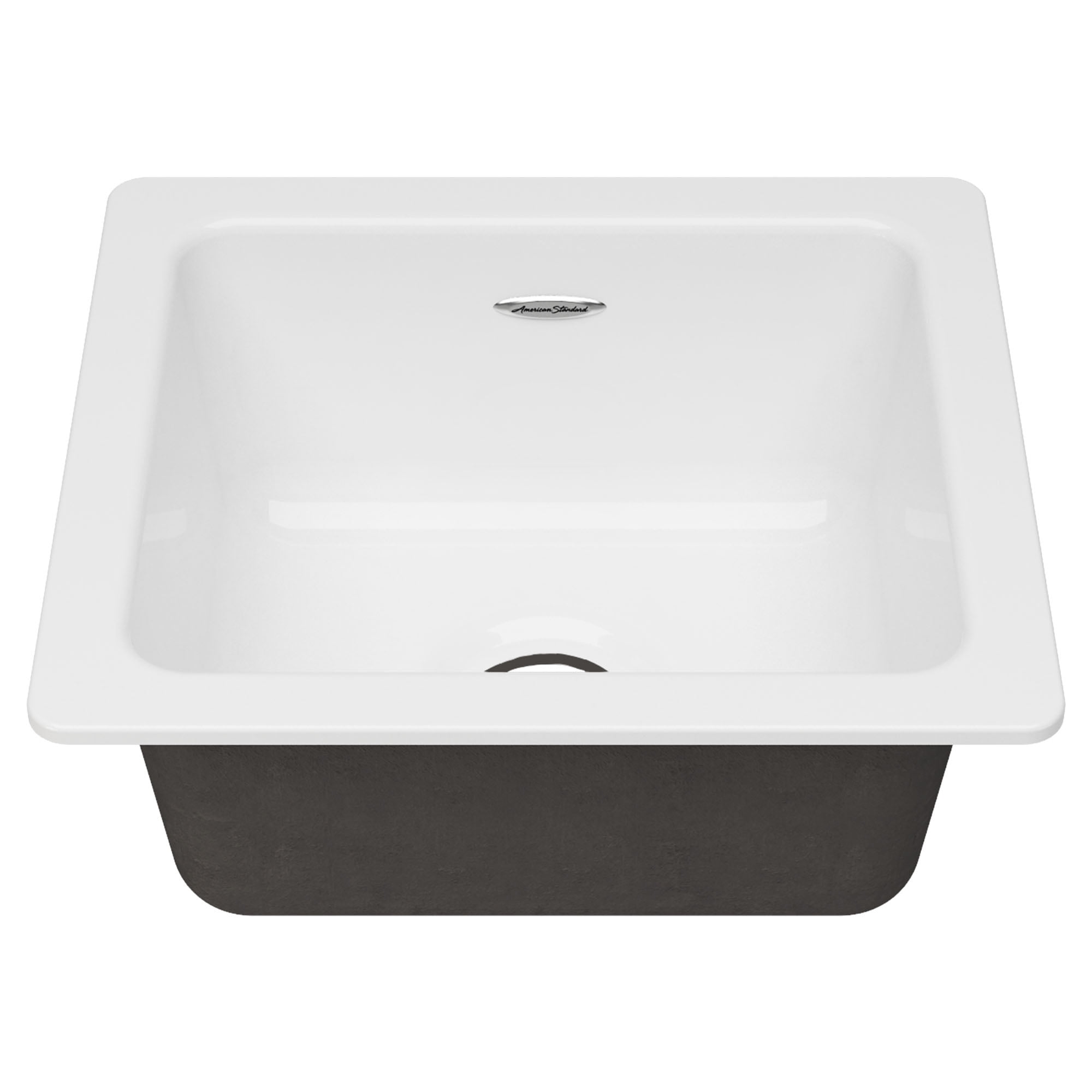 Delancey 18'' White Cast Iron Drop-In Kitchen Sink