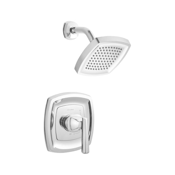 American Standard Edgemere 2.5 gpm/9.5 L/min Shower Trim Kit with Showerhead, Double Ceramic Pressure Balance Cartridge with Lever Handle