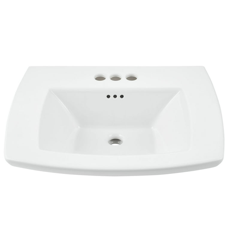 American Standard Edgemere 4 in. Pedestal Sink Basin in White American Standard Edgemere 4 in. Pedestal Sink Basin in White