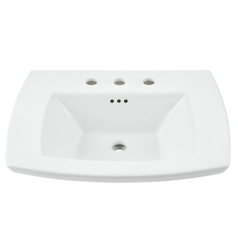 American Standard Edgemere 4 in. Pedestal Sink Basin in White American Standard Edgemere 4 in. Pedestal Sink Basin in White