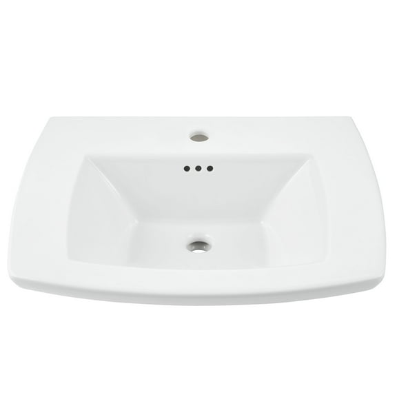 American Standard Edgemere Pedestal Sink Basin in White
