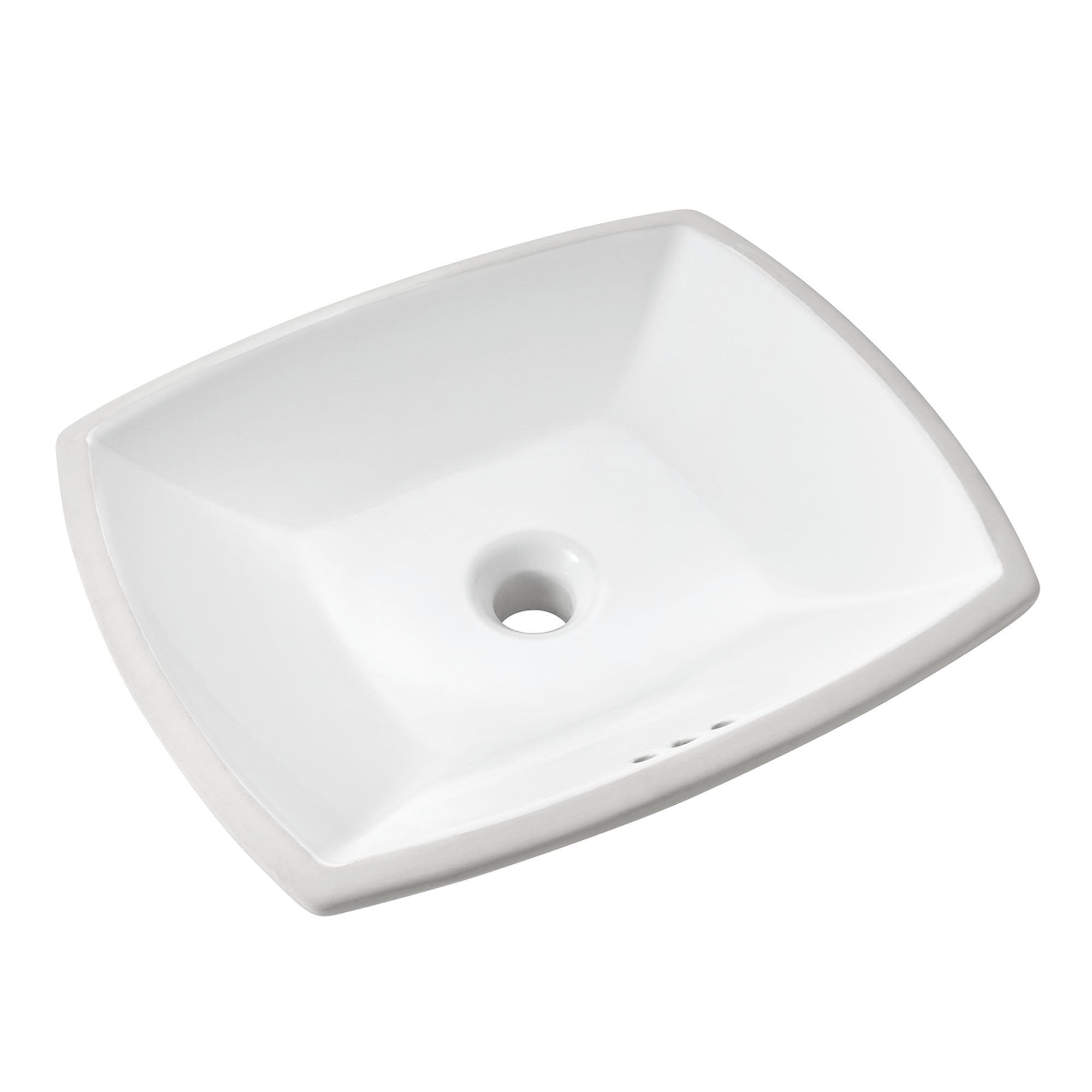 Edgemere White Vitreous China Rectangular Undermount Bathroom Sink