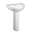 thumbnail image 1 of American Standard Evolution 0468.800.020 24 Two-Piece Lavatory and Pedestal with Three Faucet Holes (8 Centers) in White, 1 of 2