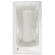 American Standard Evolution Acrylic 60 in x 32 in Deep Soak Whirlpool with Right Drain Apron (White)