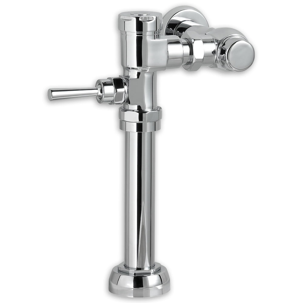 Polished Chrome Manual Toilet Flush Valve with Lever Handle