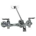 thumbnail image 1 of American Standard Exposed Yoke Wall Mount 2-Handle Utility Faucet with Top Brace and Metal Lever in Polished Chrome, 1 of 3