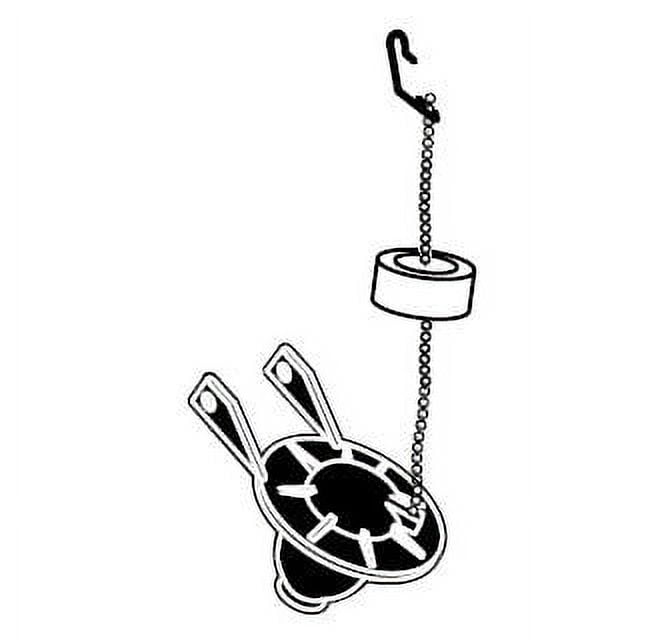 Universal Black Flapper and Chain with Yellow Float
