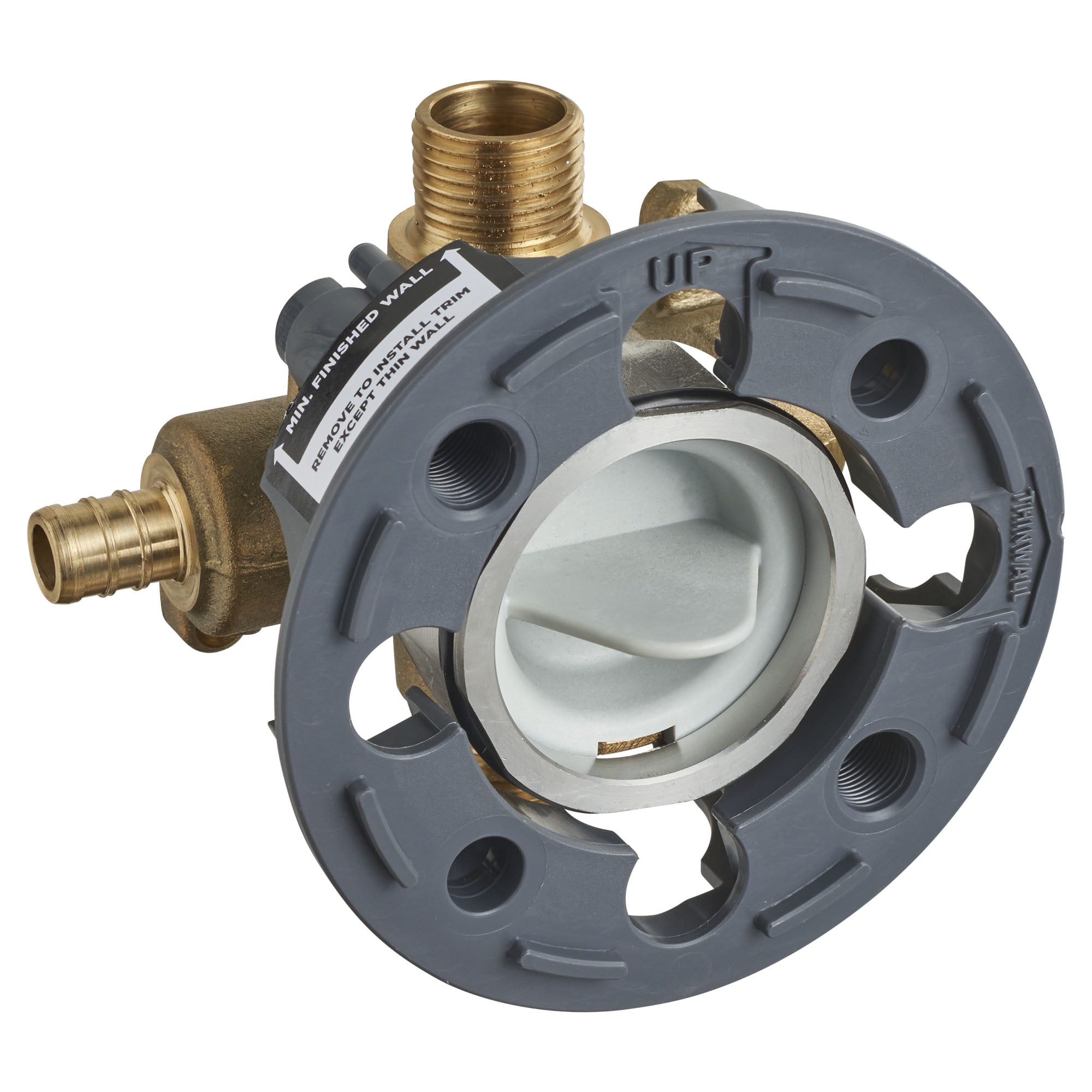 Flash Brass Shower Rough-In Valve with PEX Inlets